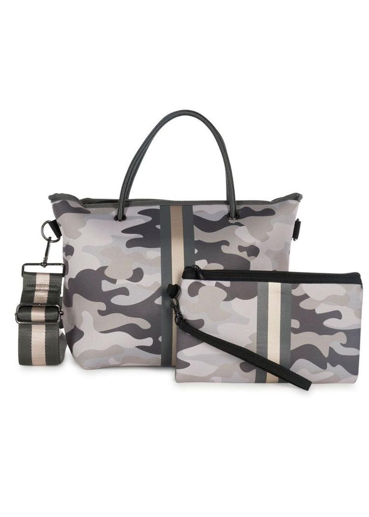 Haute Shore Ryan Safari Mini Tote - Safari-Hand In Pocket