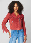 Blank NYC Fired Up Fringed Jacket-Hand In Pocket