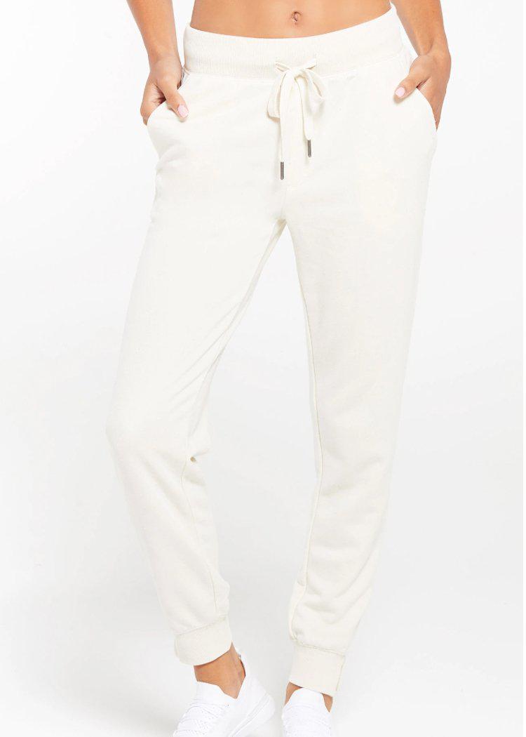 Z Supply Cypress Loop Terry Jogger - Bone***FINAL SALE***-Hand In Pocket