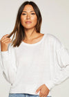 Chaser Linen Dolman Tee-Hand In Pocket