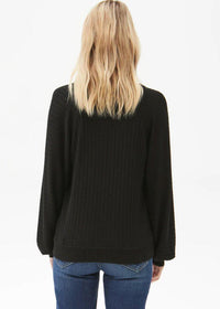 Michael Stars Polly Square Neck Top - Black-***FINAL SALE***-Hand In Pocket