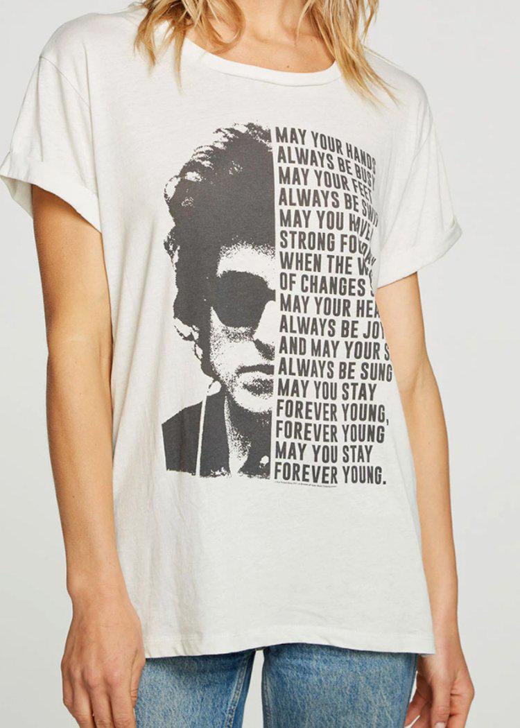 Chaser Bob Dylan Forever Young Tee-Hand In Pocket