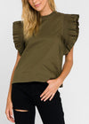 Redmond Knit Ruffle Top ***FINAL SALE***-Hand In Pocket