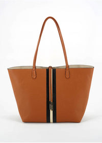 Remi Reid Departure Tote- Stripe-Hand In Pocket