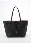 Remi Reid Departure Tote- Perforated-Hand In Pocket