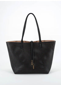 Remi Reid Departure Tote- Perforated-Hand In Pocket