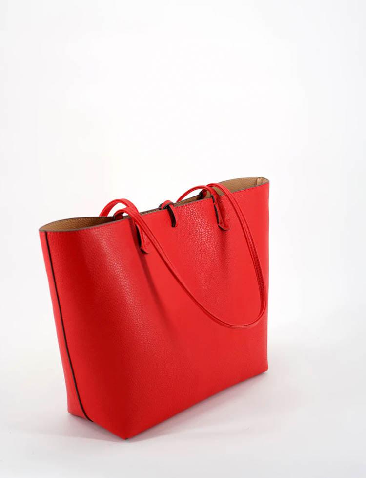 Remi Reid Departure Tote- Red-Hand In Pocket