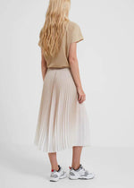 Ombre Sunburst Pleated Midi Skirt-Hand In Pocket