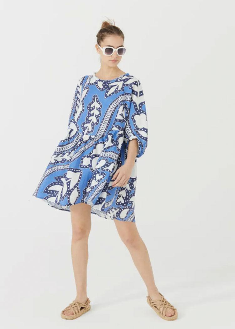 Lanhtropy Acala Dress- Mykonos-Hand In Pocket