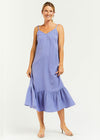 Velvet Heart Adele Spaghetti Strap Gauzy Tiered Cami Dress- Lilac-Hand In Pocket