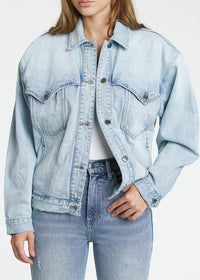 Pistola Elsa Western Denim Jacket- Austin-Hand In Pocket