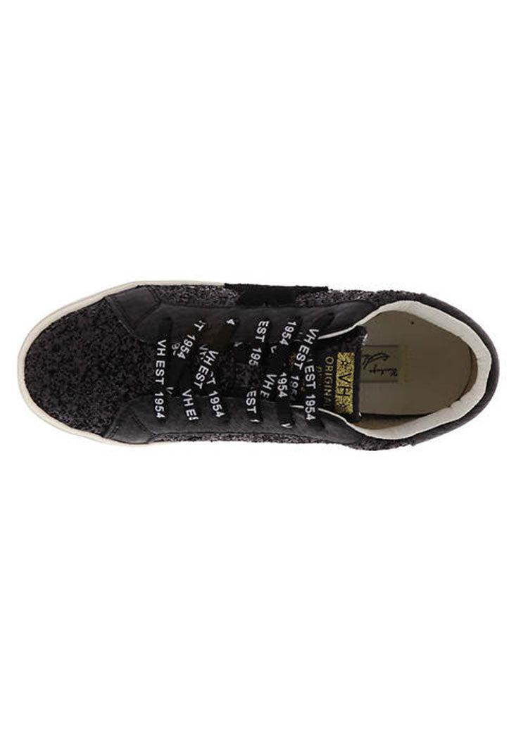 Vintage Havana Bani Black Glitter Sneaker-Hand In Pocket