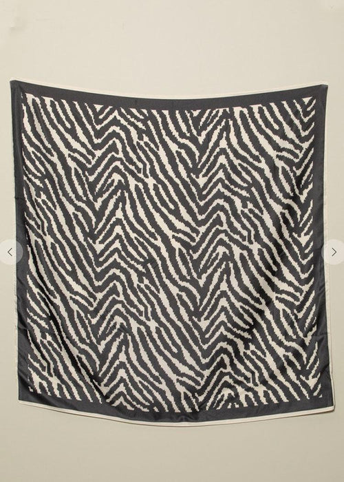 Serengeti Scarf-Black/Ivory-Hand In Pocket