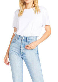 BB Dakota X Steve Madden All Tucked In Bodysuit***FINAL SALE***White-Hand In Pocket