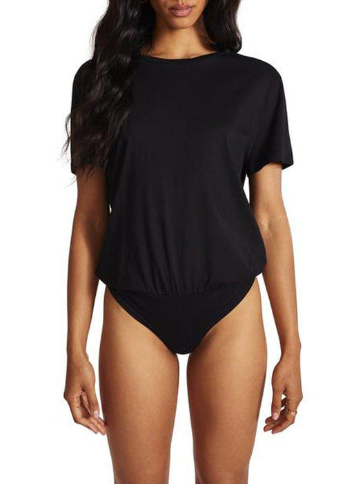 BB Dakota X Steve Madden All Tucked In Bodysuit ***FINAL SALE***- Black-Hand In Pocket