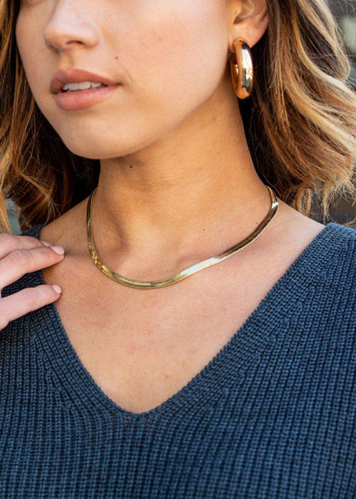 BRACHA Monte Carlo Layering Necklace - Gold-Hand In Pocket