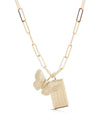 Eklexic Callen Charm Necklace-Gold-Hand In Pocket