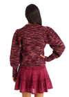 Allison Charlotte Sweater - Wine Spacedye-Hand In Pocket