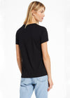 Z Supply Easy Modal Tee-Black-Hand In Pocket