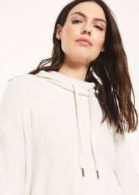 Z Supply Kacey Feather Hoodie - Bone ***FINAL SALE***-Hand In Pocket