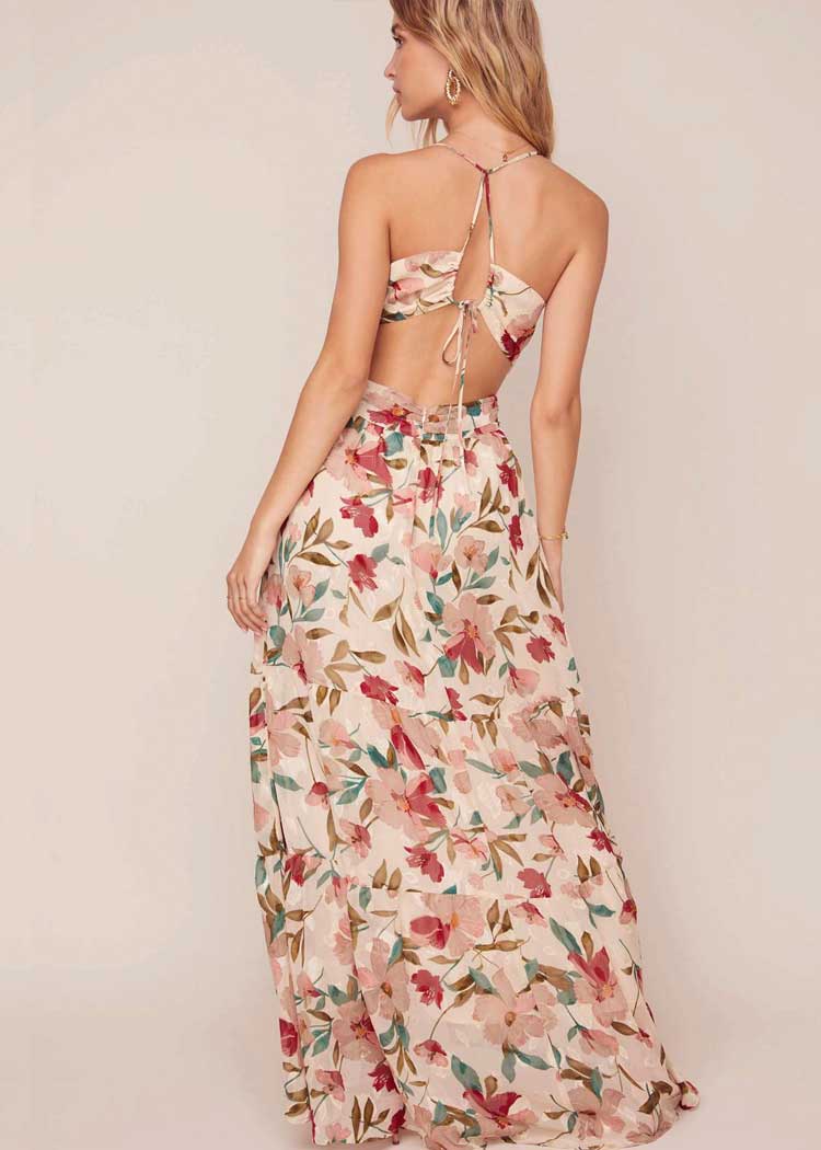 ASTR The Label Frolic Floral Maxi Dress-Hand In Pocket