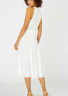 Ventanas Halter Midi Dress- White-Hand In Pocket