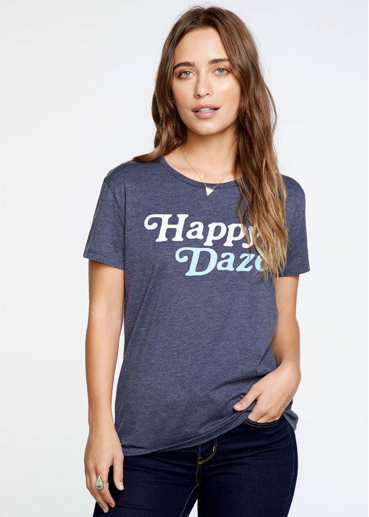 Chaser Happy Daze Crew Neck Tee-Hand In Pocket