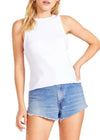 BB Dakota X Steve Madden Heart Race Top- White-Hand In Pocket