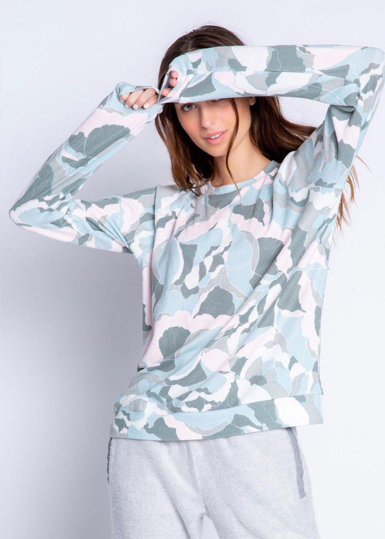 PJ Salvage Camo Bloom Long Sleeve Top-***FINAL SALE***-Hand In Pocket