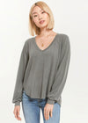 Z Supply Plira Slub Sweater - Ash Green***FINAL SALE***-Hand In Pocket