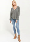 Z Supply Plira Slub Sweater - Ash Green***FINAL SALE***-Hand In Pocket