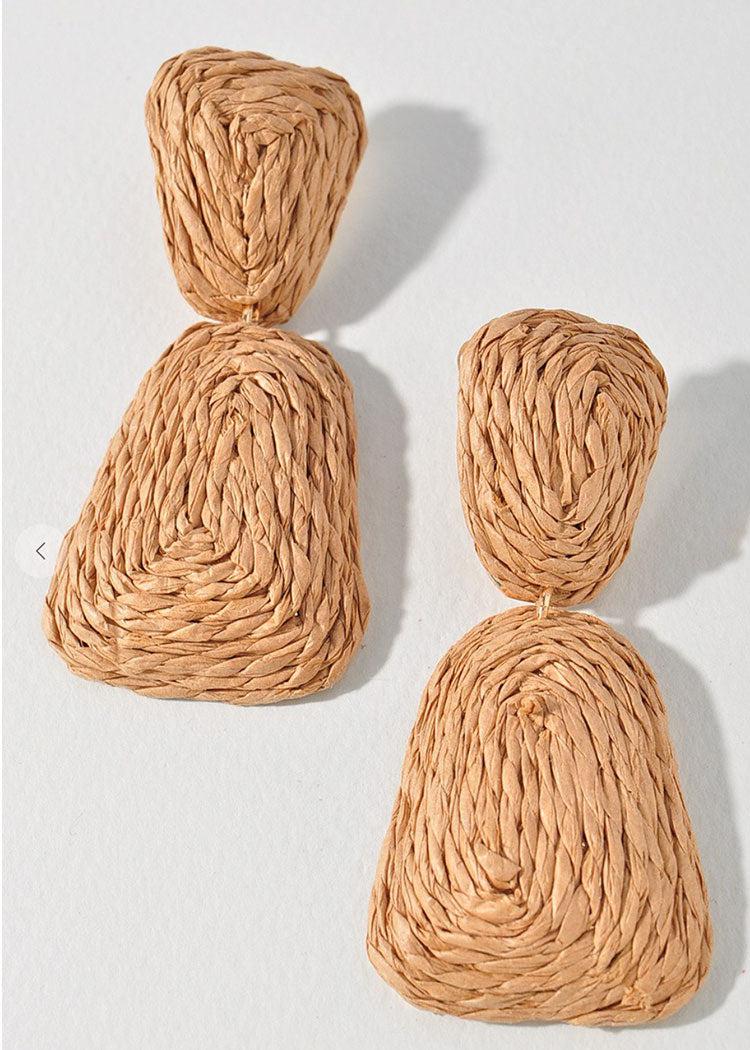 Panay Raffia Drops-natural-Hand In Pocket