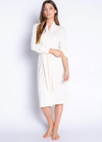 PJ Salvage Textured Basics Robe - Bone ***FINAL SALE***-Hand In Pocket