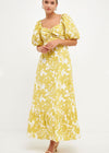 Serena Puff Sleeve A Line Dress-Celery ***FINAL SALE***-Hand In Pocket