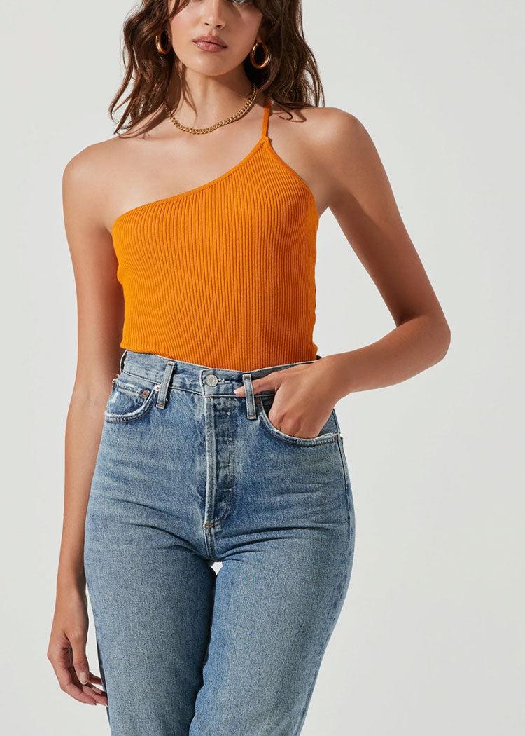 ASTR The Label Shay One Shoulder Bodysuit-***FINAL SALE***-Hand In Pocket