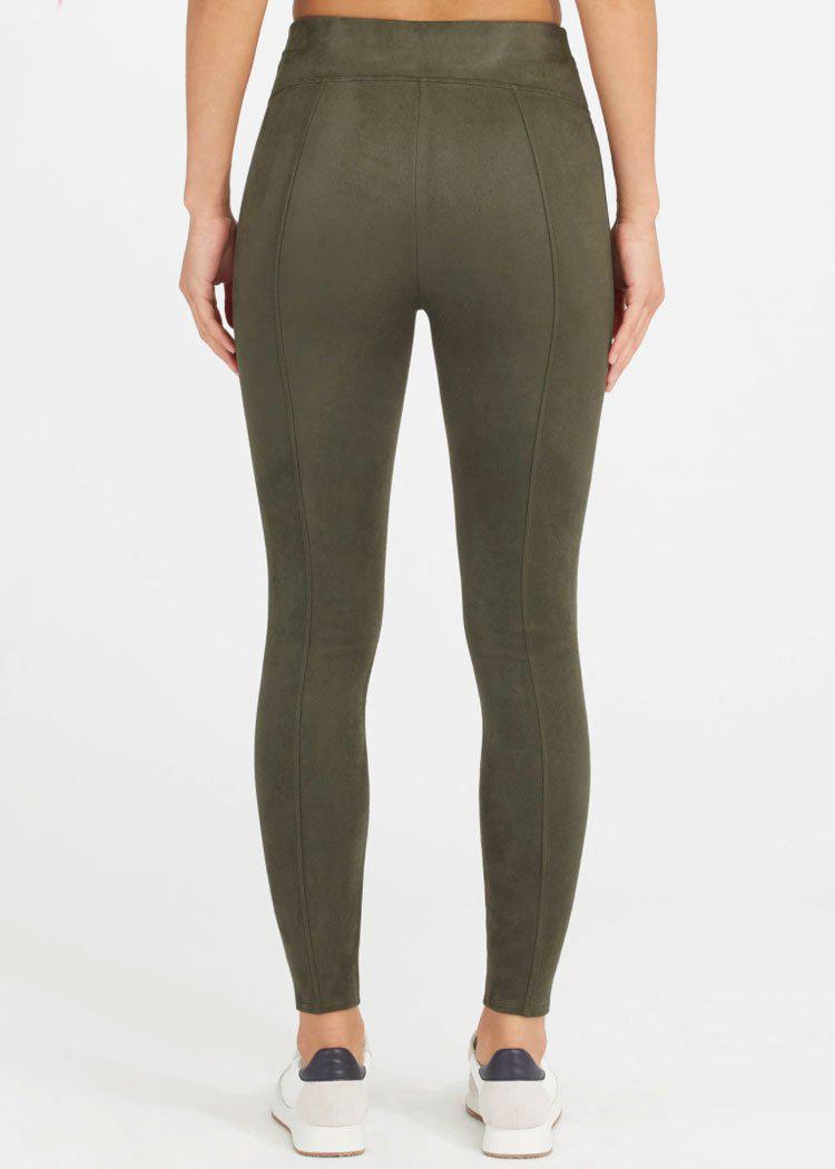 Solid, faux suede leggings are perfect for layering under tu (734890)