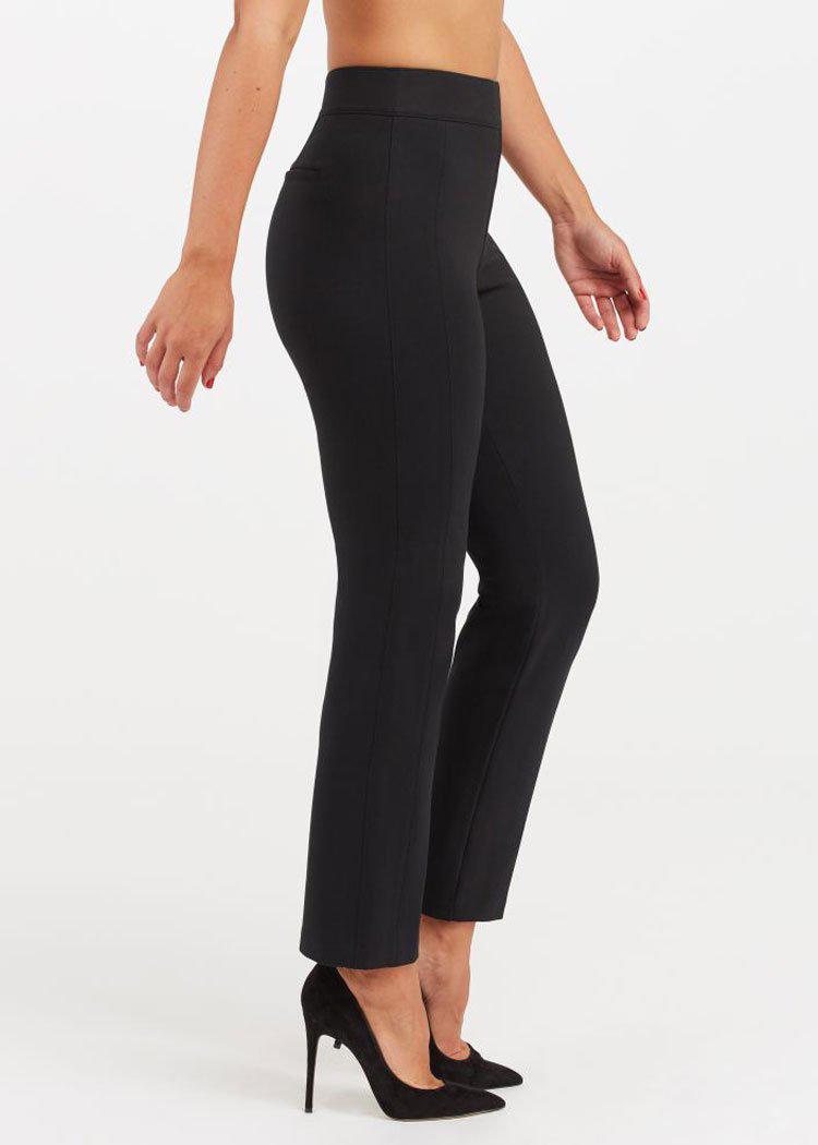 Spanx The Perfect Black Pant- Slim Straight-Hand In Pocket