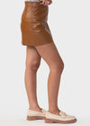 Sanctuary Leather Like Mini Skirt- Spice ***FINAL SALE***-Hand In Pocket