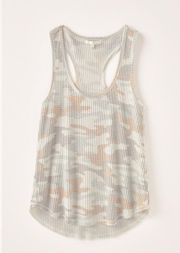 Z Supply Tia Camo Tank-Hand In Pocket