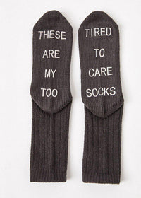 Z Supply Too Tired Rib Socks-Hand In Pocket