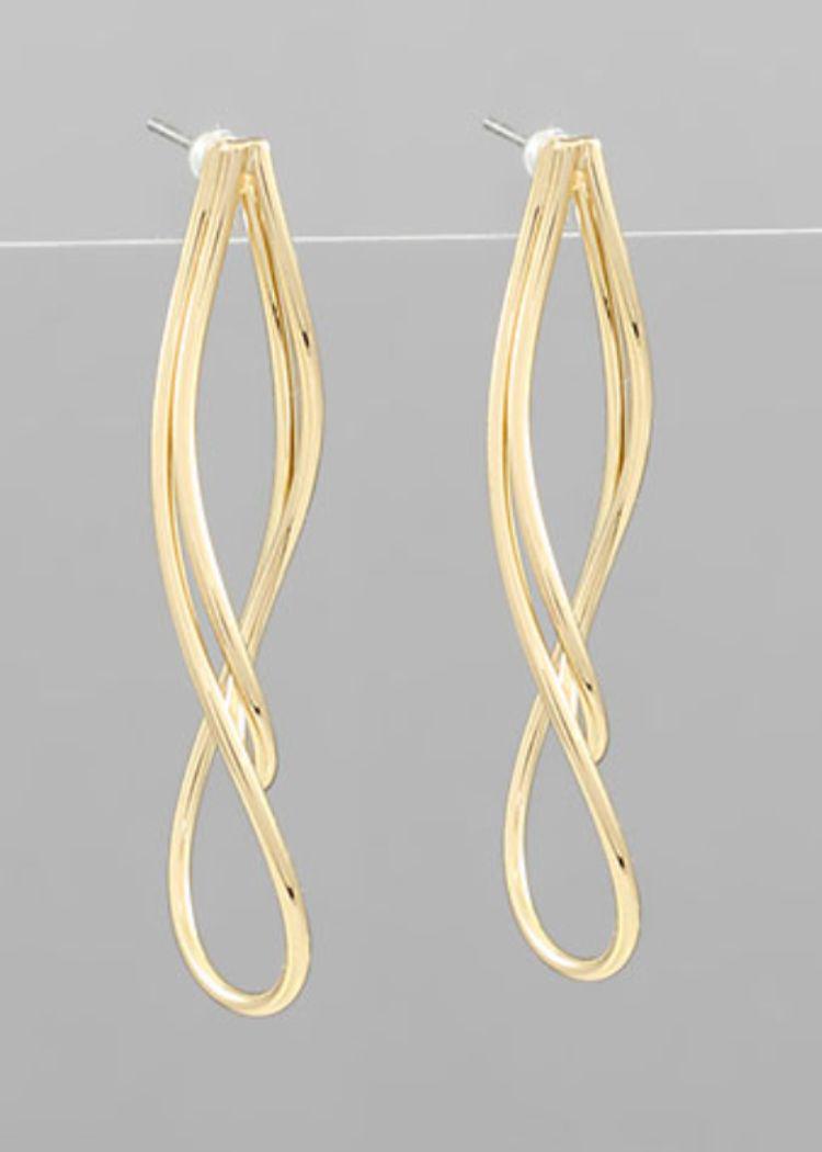 Minsk Twisted Dangle -Gold-Hand In Pocket