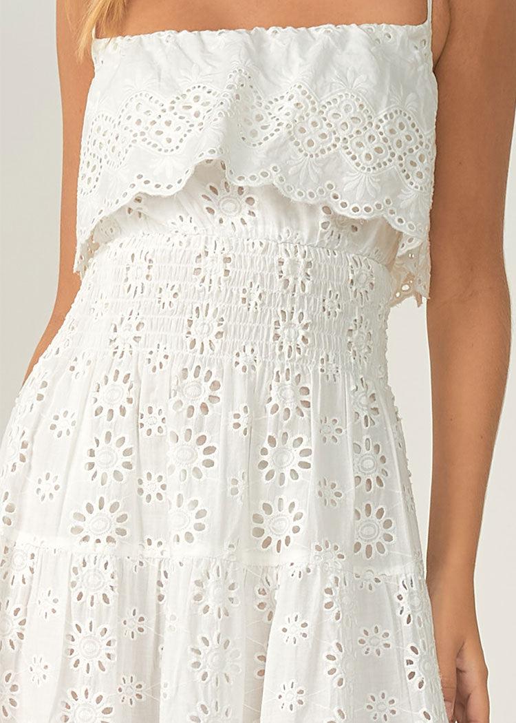 Turks Eyelet Tiered Maxi Dress-***FINAL SALE***-Hand In Pocket